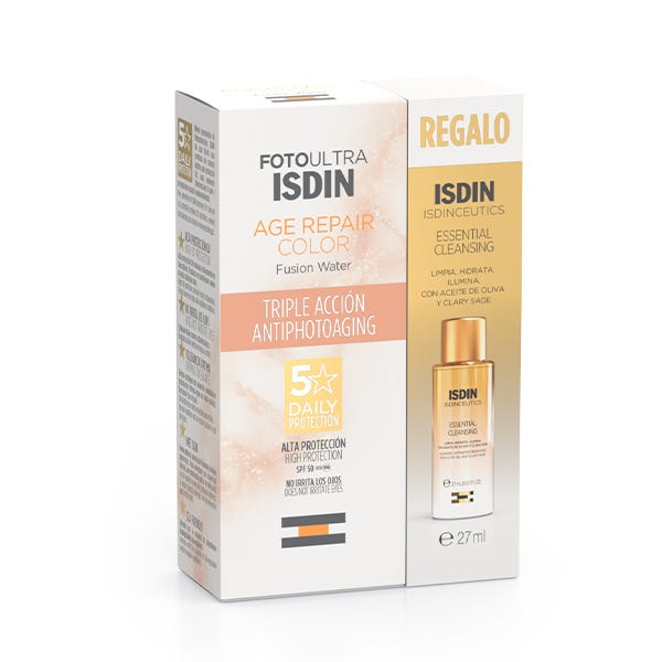 Csomagolás Regeneráló Színes Haj SPF50 + Mini Tisztító Olaj| 2UD