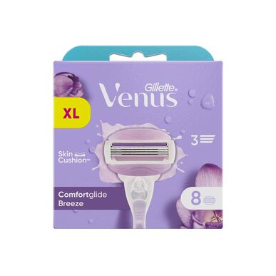 Gillette Venus Comfortglide Breeze -terien vaihtoterät, 8 kpl.