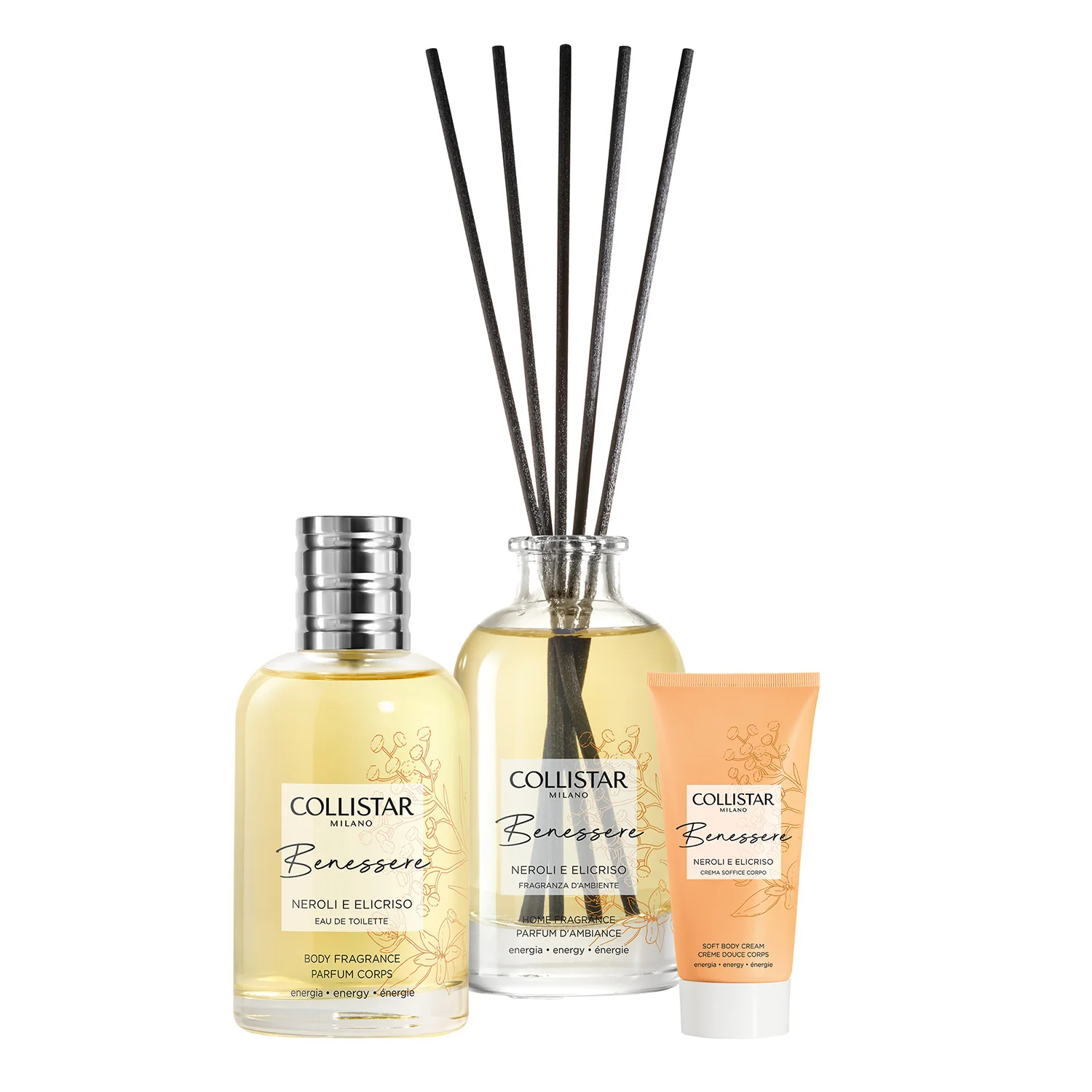 Benessere Cofanetto Benessere Neroli e Elicriso - Cofanetto Corpo, Eau de Toilette, Cofanetto Profumo Donna