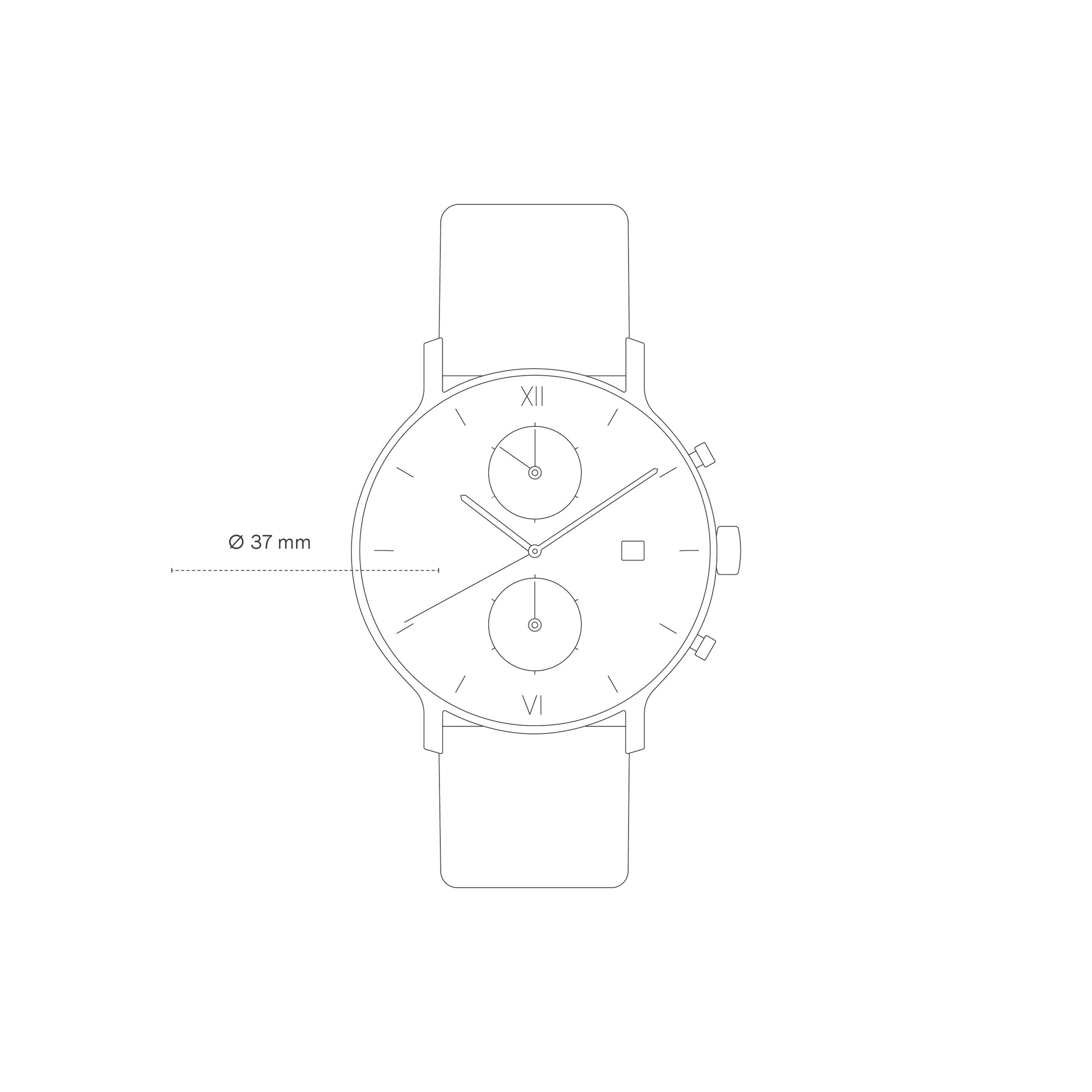 Chrono Small Acier Doré
