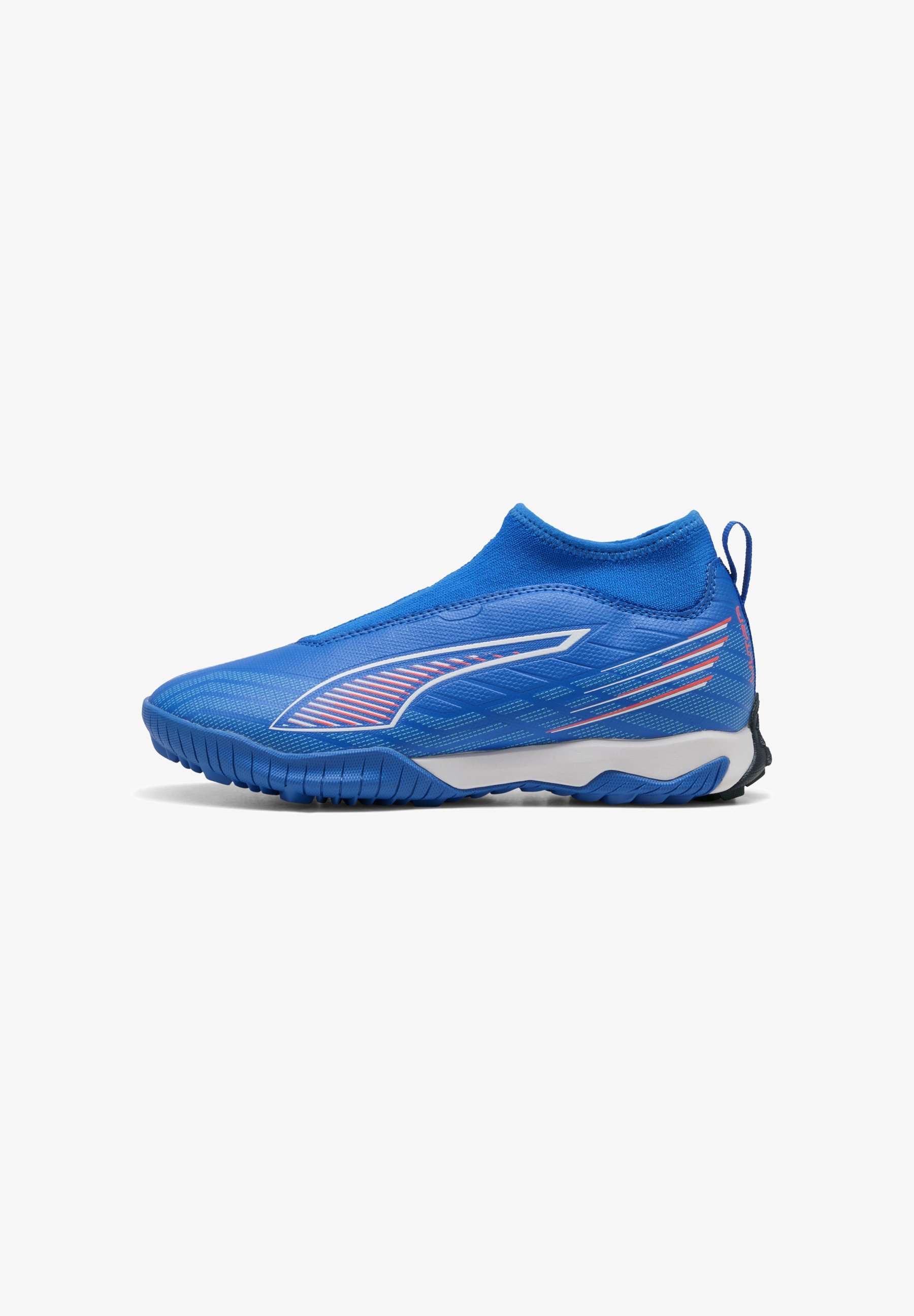 Puma ULTRA 6 MATCH OHNE SCHNÜRUNG - Turf voetbalschoenen - ultrablauw/wit/lichtgevend rood