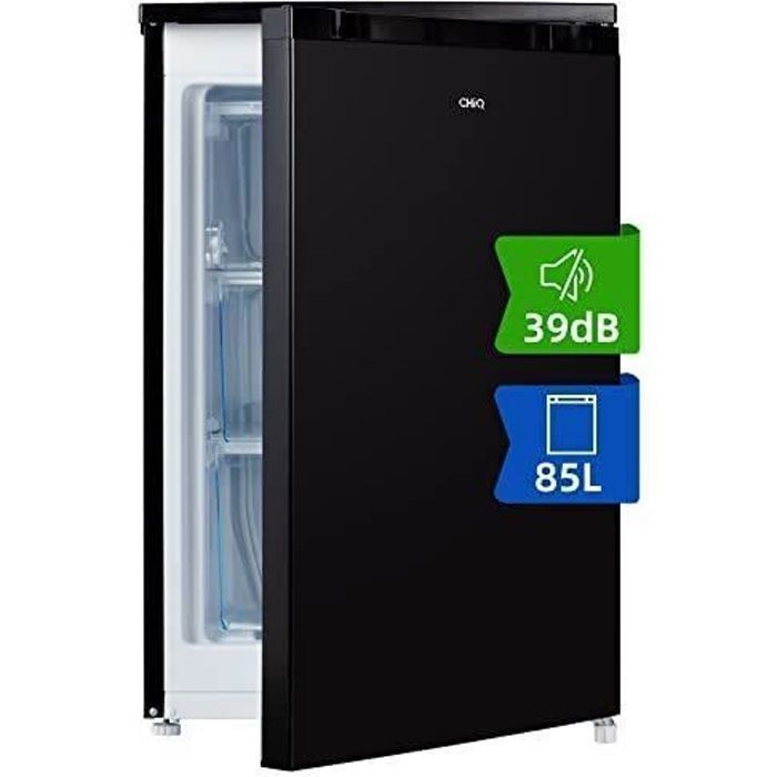 Congelatore verticale CHiQ CSD90D4D da 85 litri, mini congelatore a porta singola, porta reversibile, termostato regolabile.
