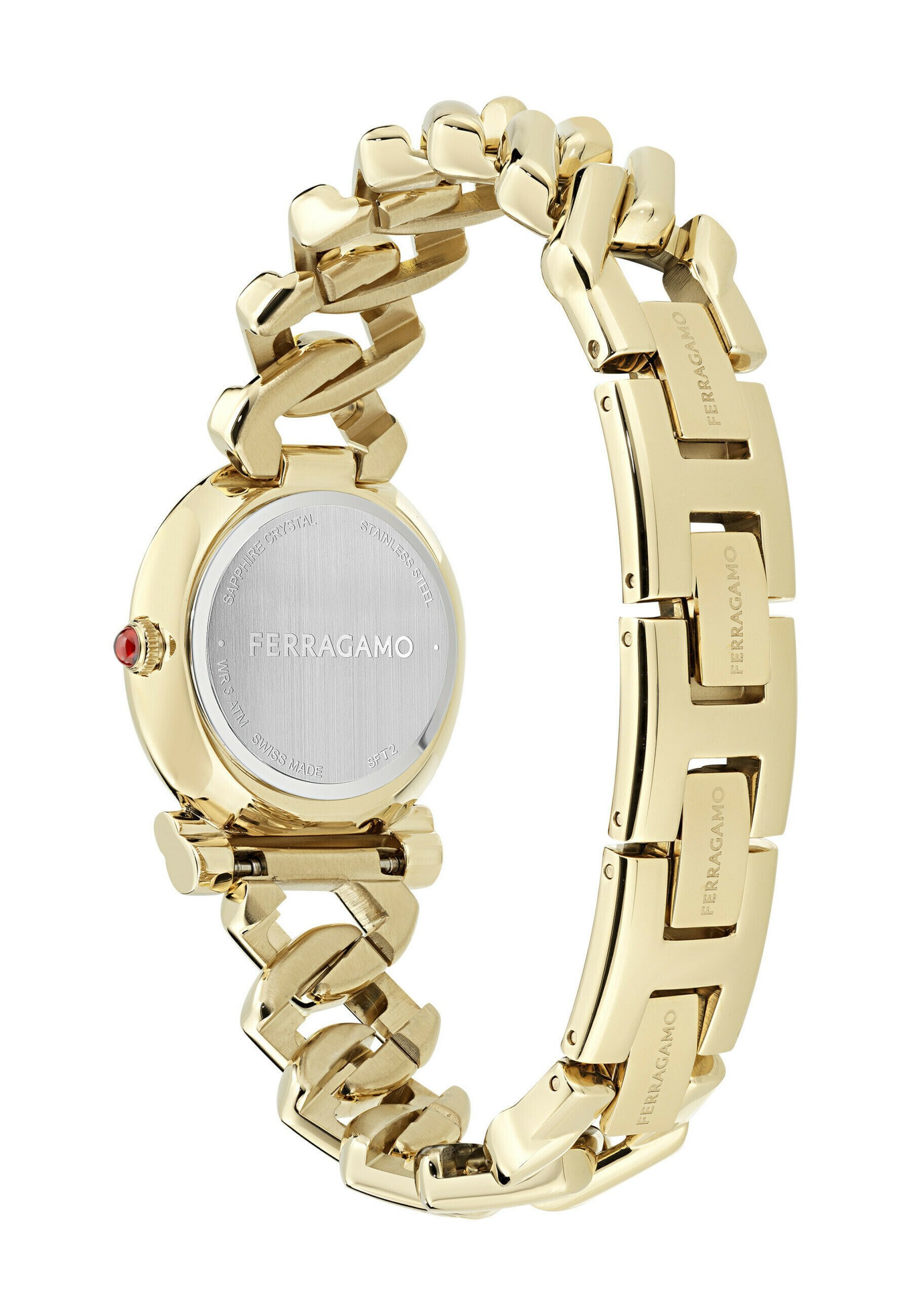 FERRAGAMO GANCINI GEDRAAIDE KETTING - Horloge - goudkleurig