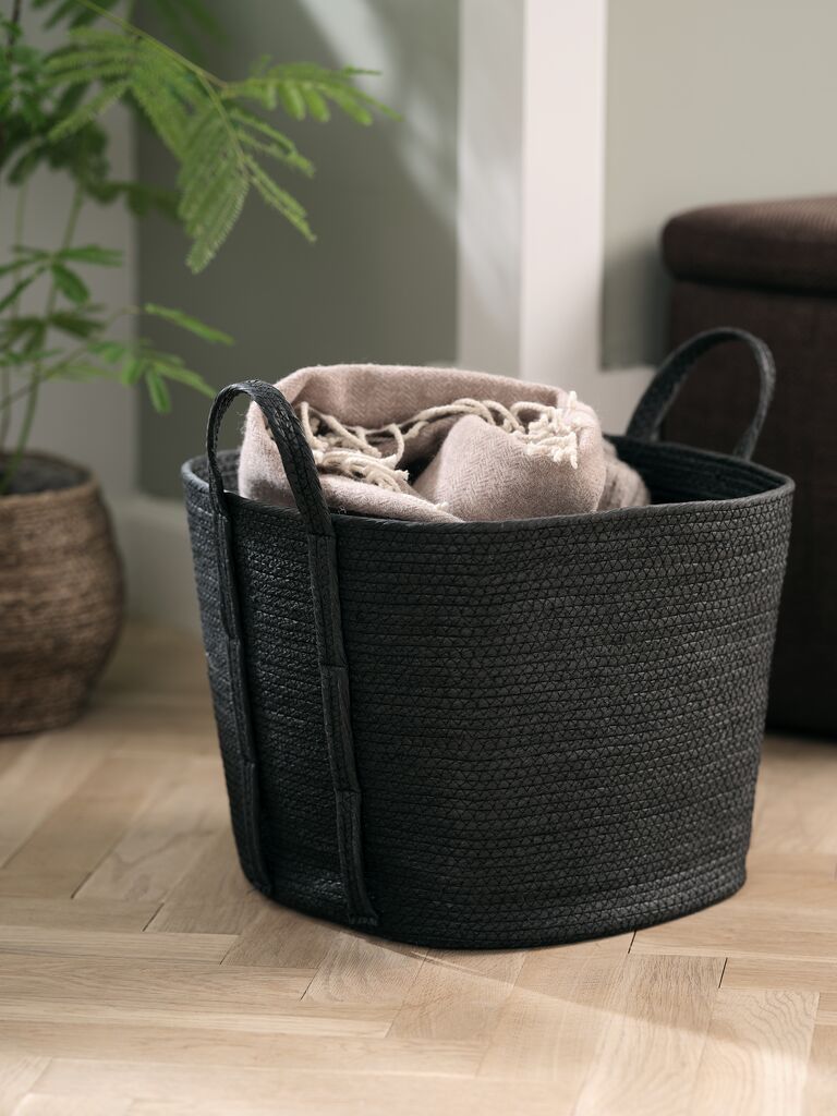 HJALTI Košara HJALTI Š37xD37xV32cm crna