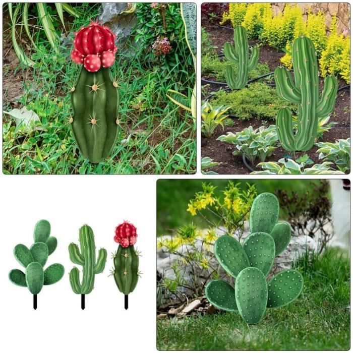 Tuindecoratie - Stereoscopische cactus - Wit - Hoogwaardig acryl - Diverse maten