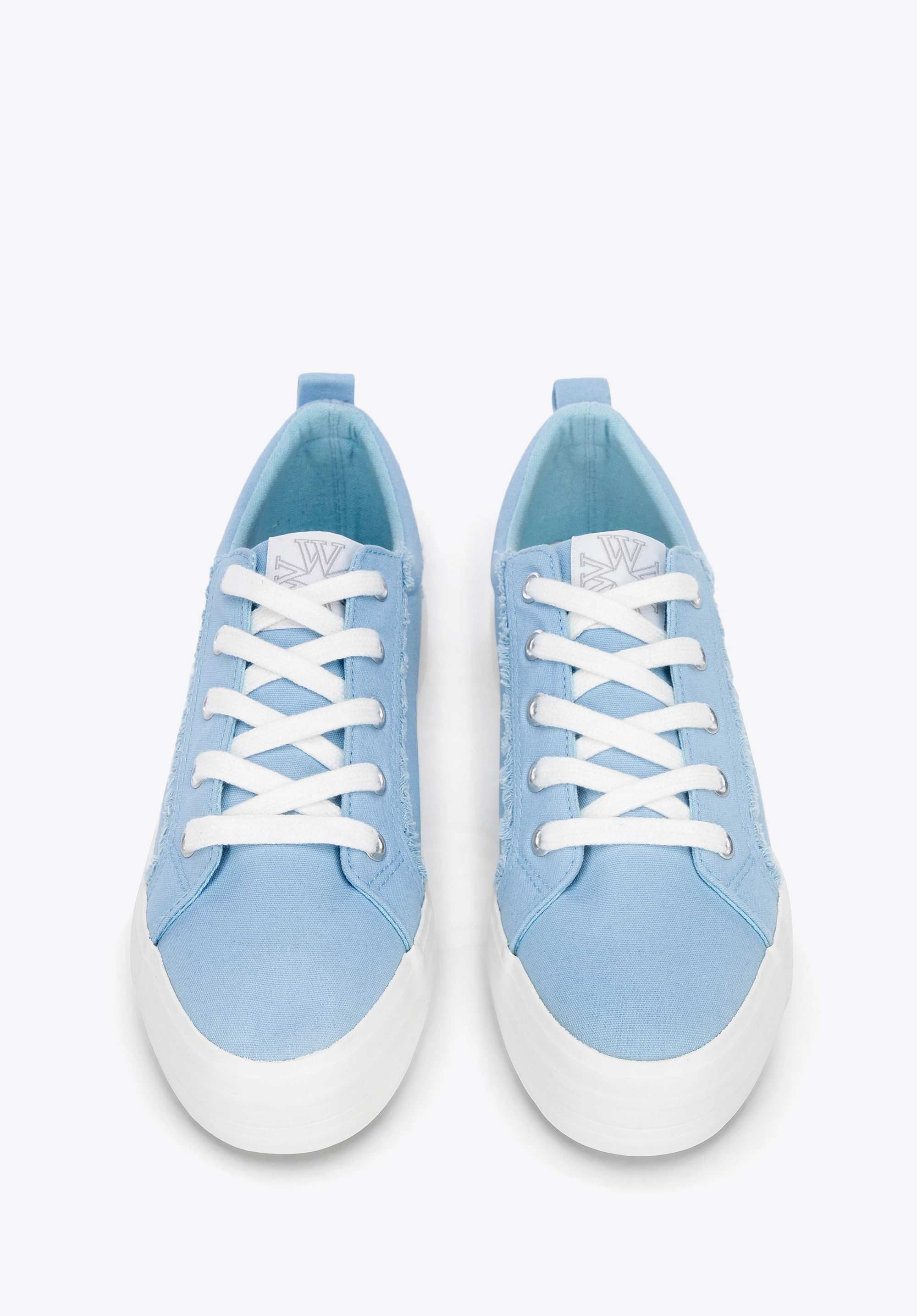 Damskie sneakersy z tkaniny niebieskie