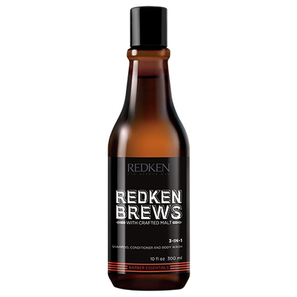 Redken Brews 3v1 šampon, kondicionér a sprchový gel 300ml