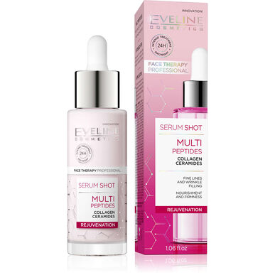 Eveline Serum Shot Multi Peptides Silottava Kasvoseerumi Ikääntyvälle Iholle 30 ml