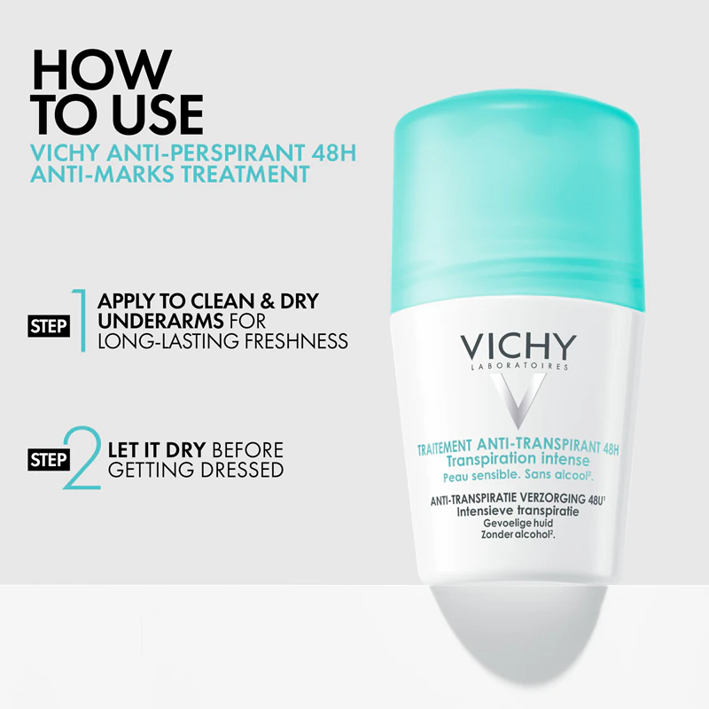 Vichy Deodorant 48h antiperspirant roll-on proti nadměrnému pocení
