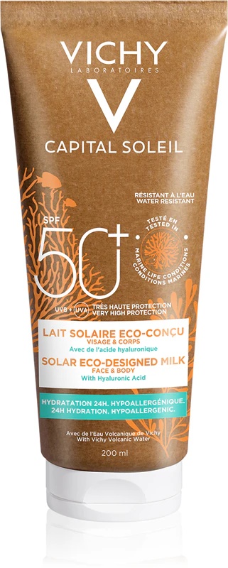 „Vichy Capital Soleil Solar“ ekologiškai sukurtas pienelis su SPF 50+