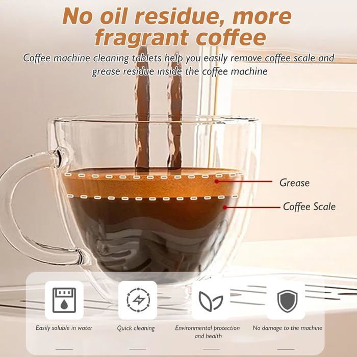 10 Pastilles De Nettoyage Détartrant Pour Jura,Krups,Melitta,Delonghi,Ect Machines À Café Automatiques Et Cafetières-Nettoyant