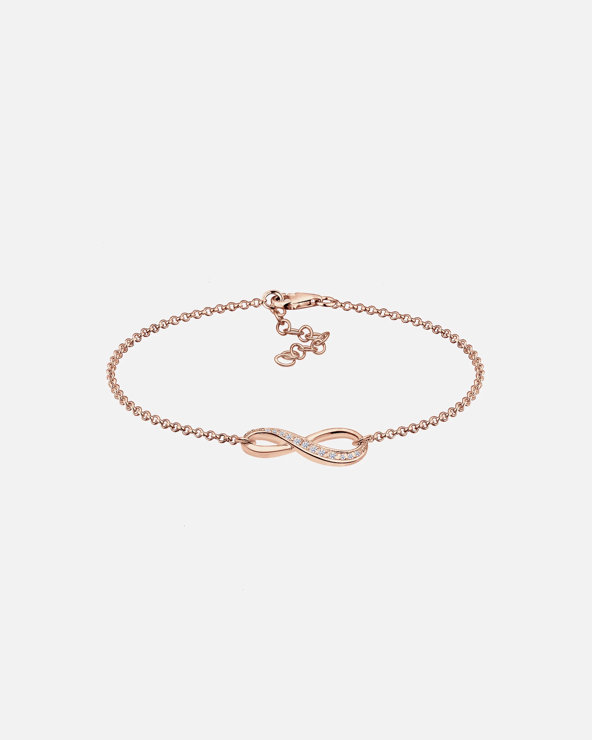 Elli Femmes Symbole d'infini avec Cristaux de Zirconium en Argent Sterling 925