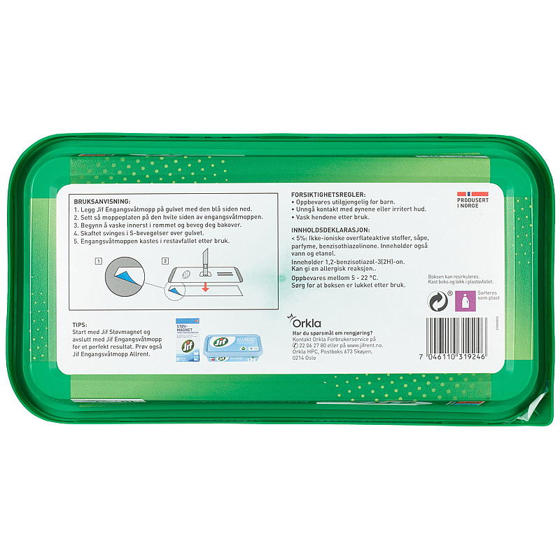 Paquete de 10 fregonas desechables Jif Crystal