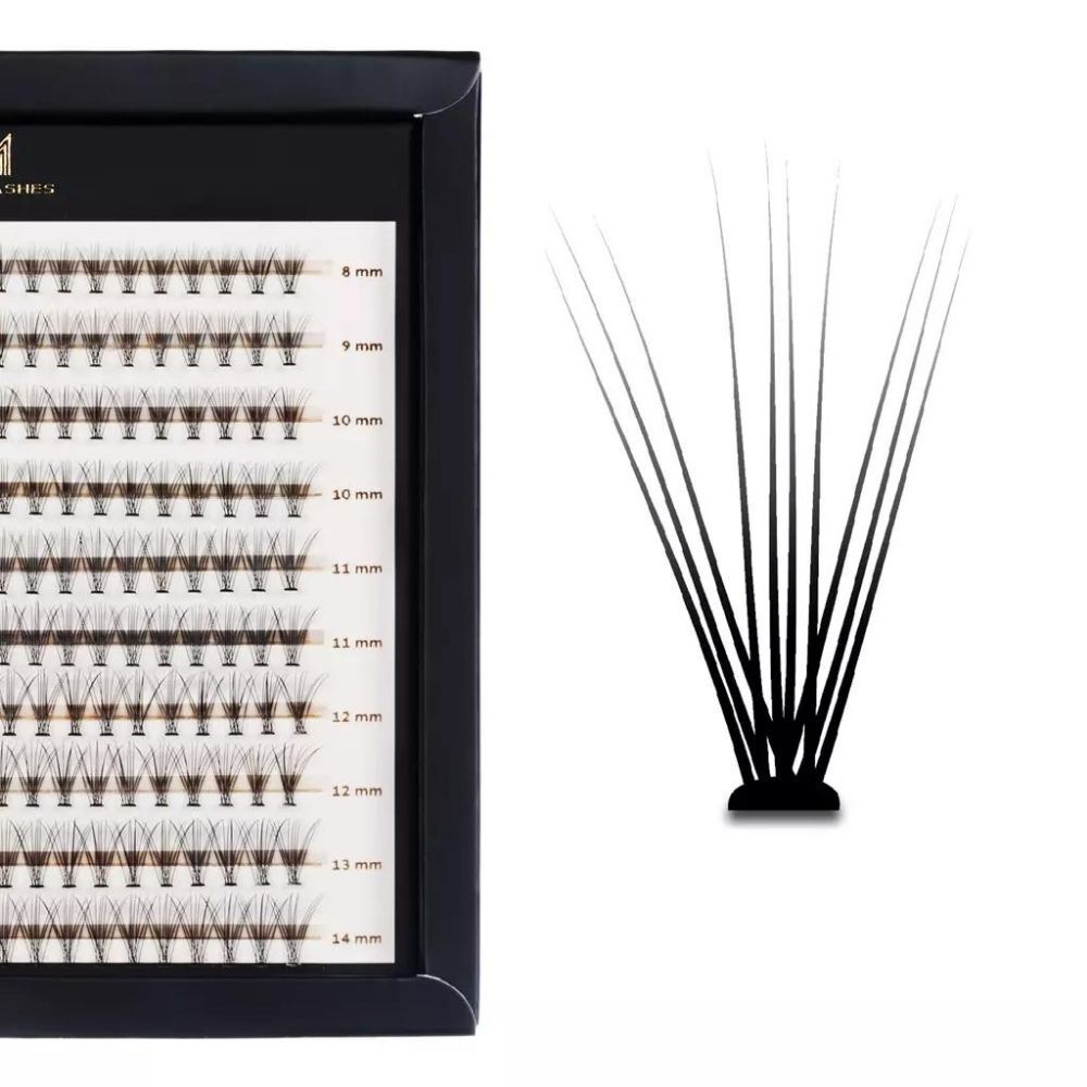 Mange Beauty Master-bokser Superblack Silk Eyelashes for enkeltpersoner