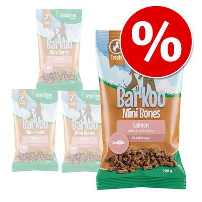 x 200 g Barkoo getreidefreie, halbfeuchte Mini-Hundeknochen – Sonderpreis!*