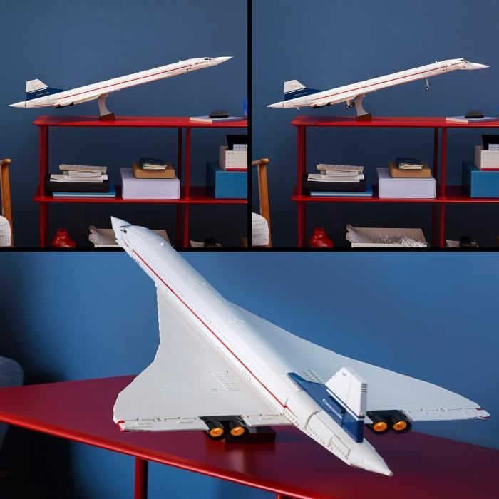LEGO 10318 Esclusivo Concorde di Cdiscount Icons, Kit di modellismo aereo per adulti, Set di veicoli aerei