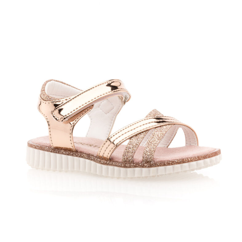 Rosa jentesandaler/sko med åpen tå