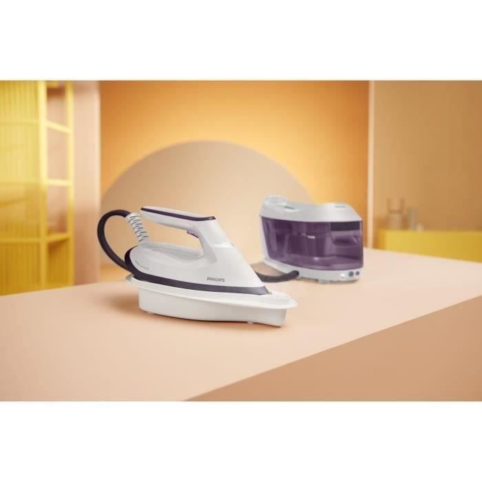 Centrale Vapeur - PHILIPS - PSG6020/30 - PerfectCare Série 6000 - 6.5 bars - 1.8L - Mauve/Blanc