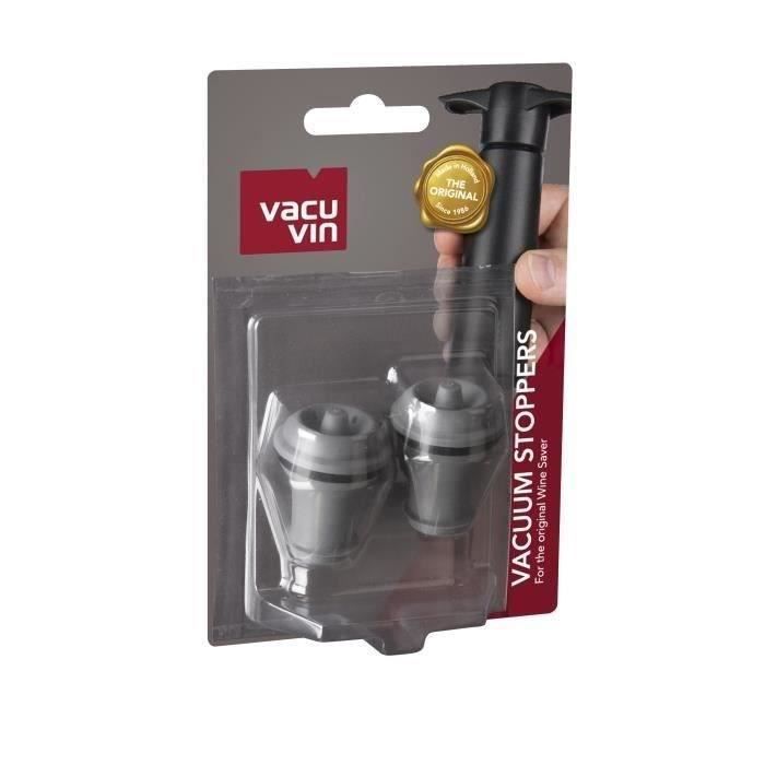 VACUVIN - Lot de 2 bouchons - Wacuum Wine Stoppers