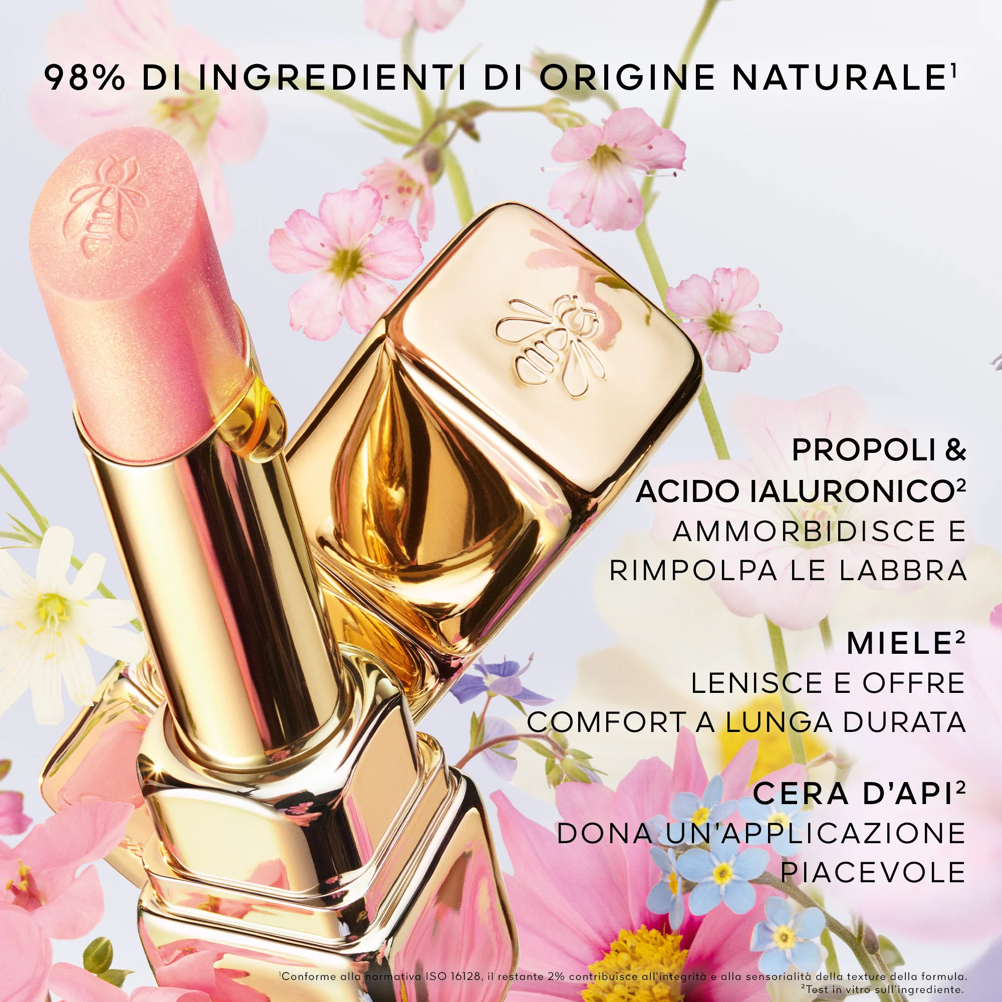 Labbra KissKiss Bee Glow - Balsamo Labbra, Rossetto