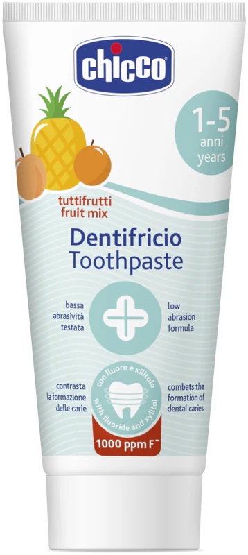 Chicco dantų pasta „Fruit Mix“ vaikams su fluoridu