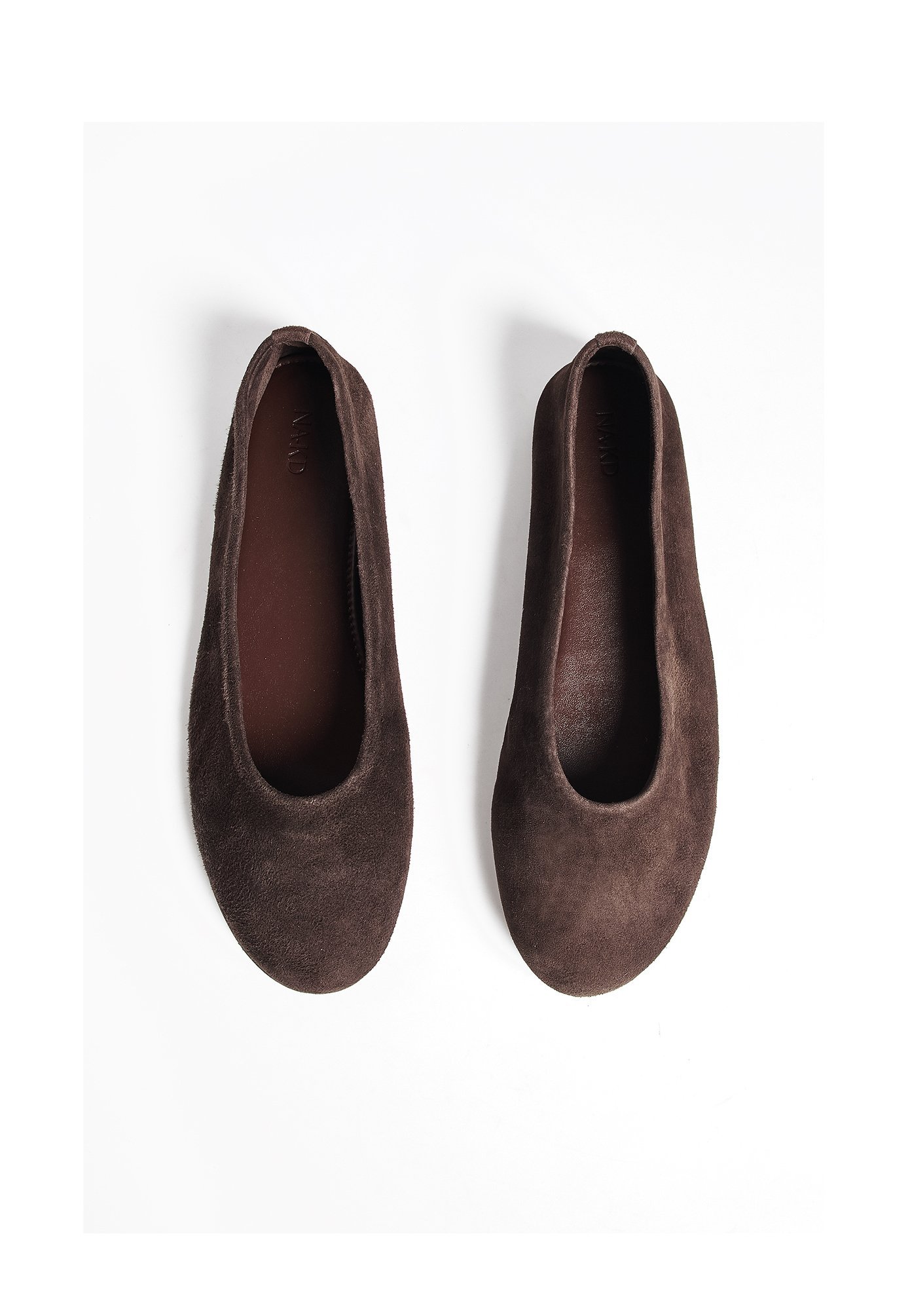 NA-KD ballerina's - donkerbruin