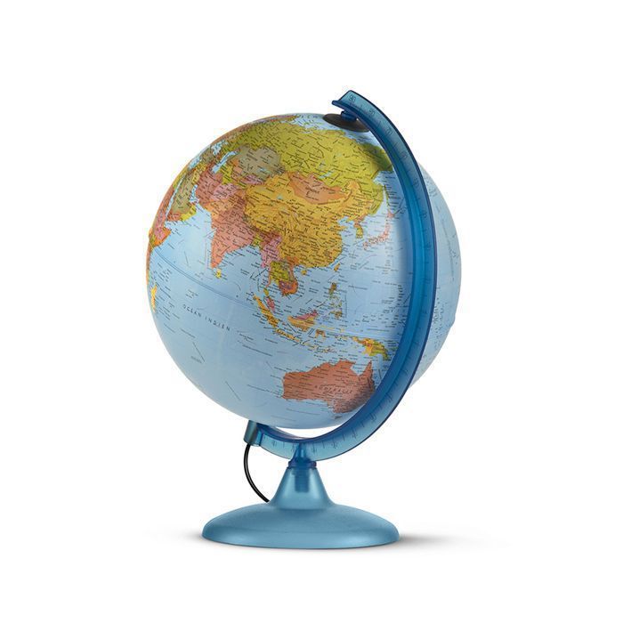 Illuminated Globe - TECNODIDATTICA - Night & Day - Politics and Constellations - Diameter 25 cm - LED Lighting