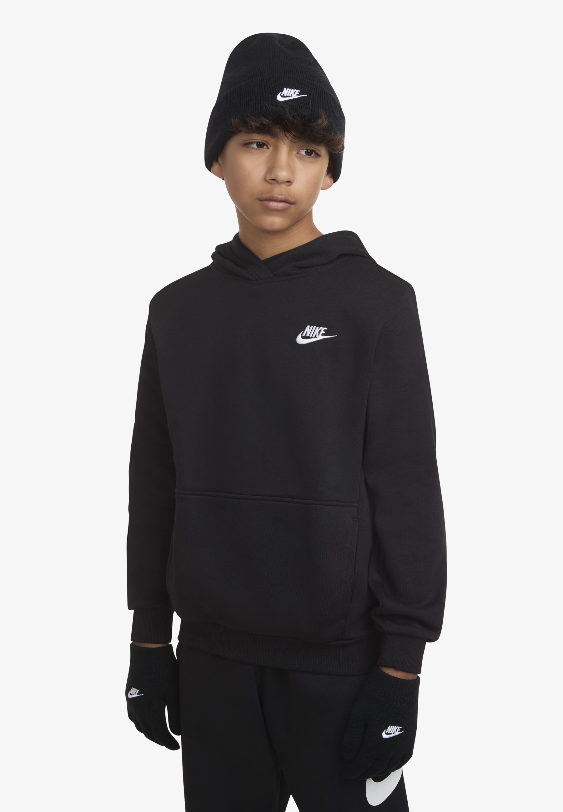 Set di guanti unisex Nike Sportswear CLUB BEANIE - Guanti - neri