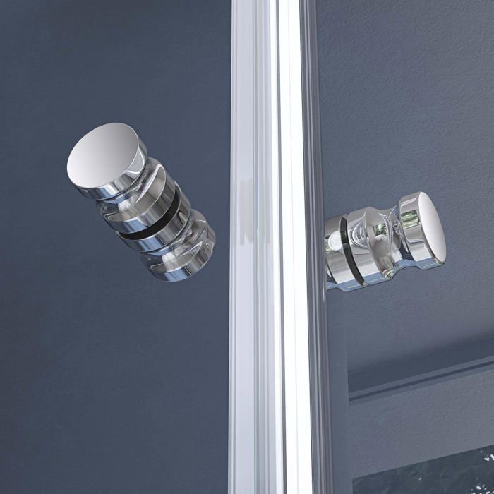 Mampara de ducha plegable doporro 80x120, diseño Ravenna26K, puerta de ducha plegable de cristal transparente con plato de ducha