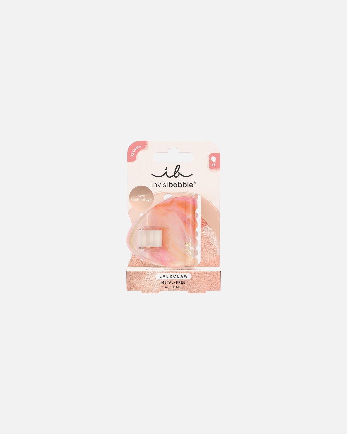 Sponka do vlasov Invisibobble Everclaw Pink Blossom (M) - 1 kus