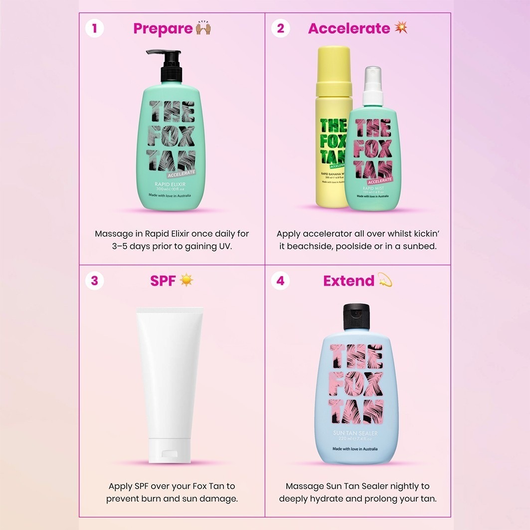 THE FOX TAN paštonējošais līdzeklis ar banānu aromātu un putojošu efektu - 200 ml