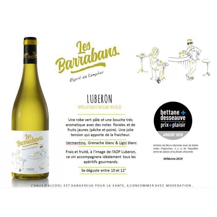 Les Barrabans 2024 Luberon - Vin blanc de la Vallée du Rhône x6