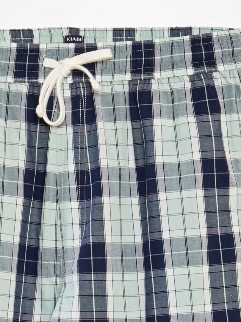 Conjunto de pijama comprido - 2 peças - AZUL