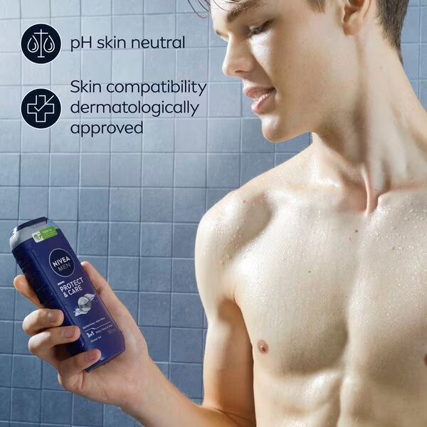 NIVEA Men Protect & Care 3-u-1 gel za tuširanje<br>250ml - Normalna koža