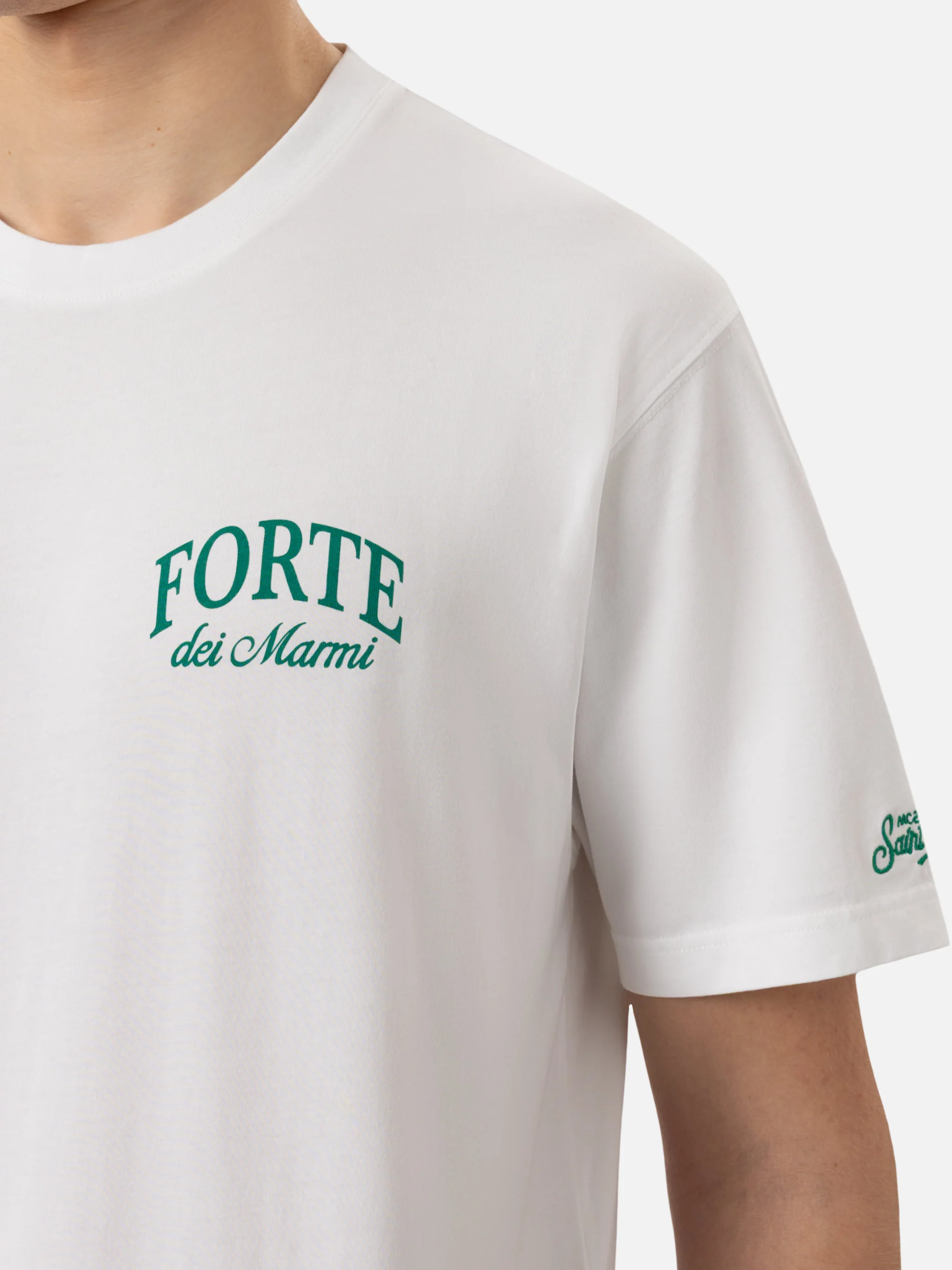 Katoenen heren-T-shirt met Forte dei Marmi-print | SAPORE DI MARE SPEC