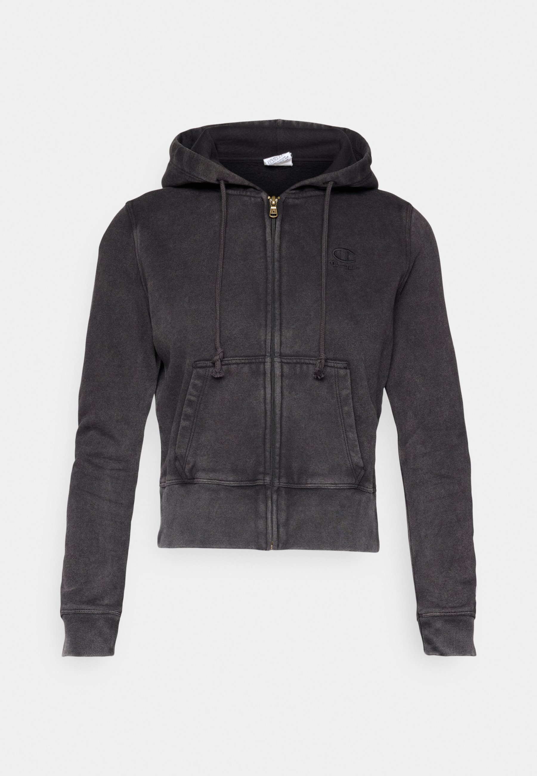 Champion ICONS WASH FULL ZIP HOODIE - Sweatshirt met ritssluiting - zwart