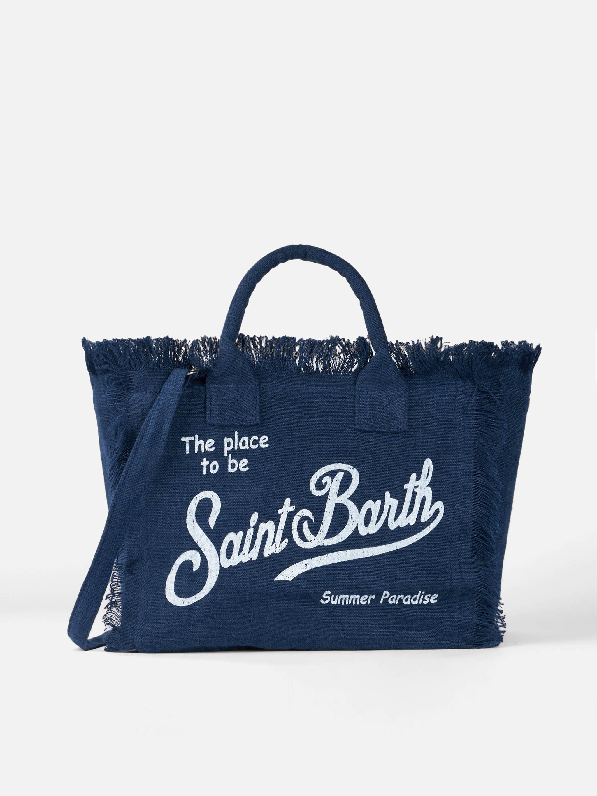 Colette marineblauwe linnen tas