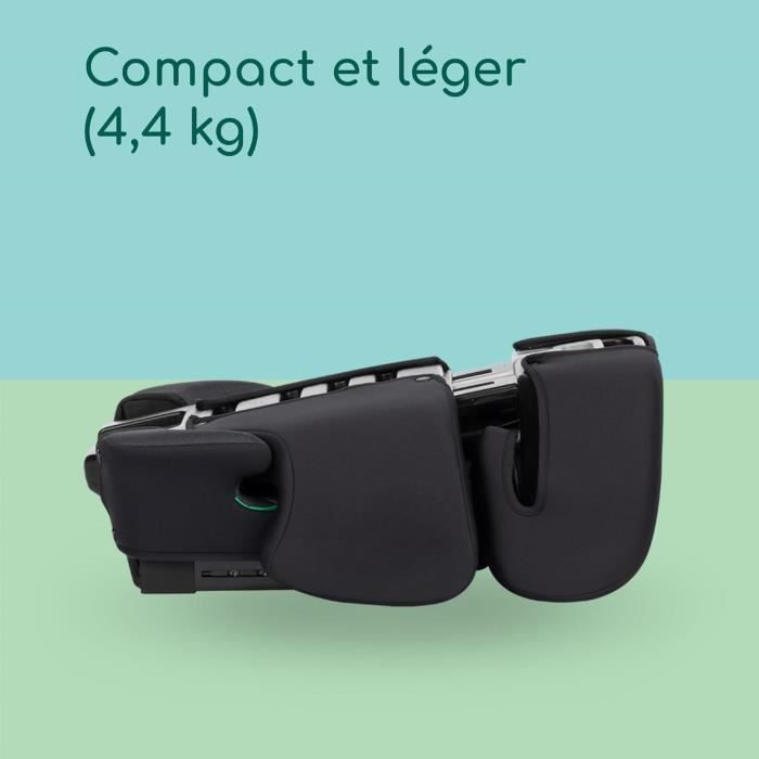 Seggiolino auto BEBECONFORT ROAD FIX i-Size, Gruppo 2/3, Isofix, rialzo, da 3,5 a 10/12 anni, 100-150 cm, 15-36 kg, nero fumé