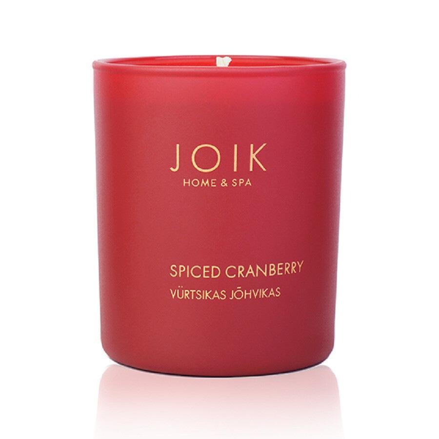 Bougie parfumée Joik à la cire de soja, parfum canneberge épicée - 145 g