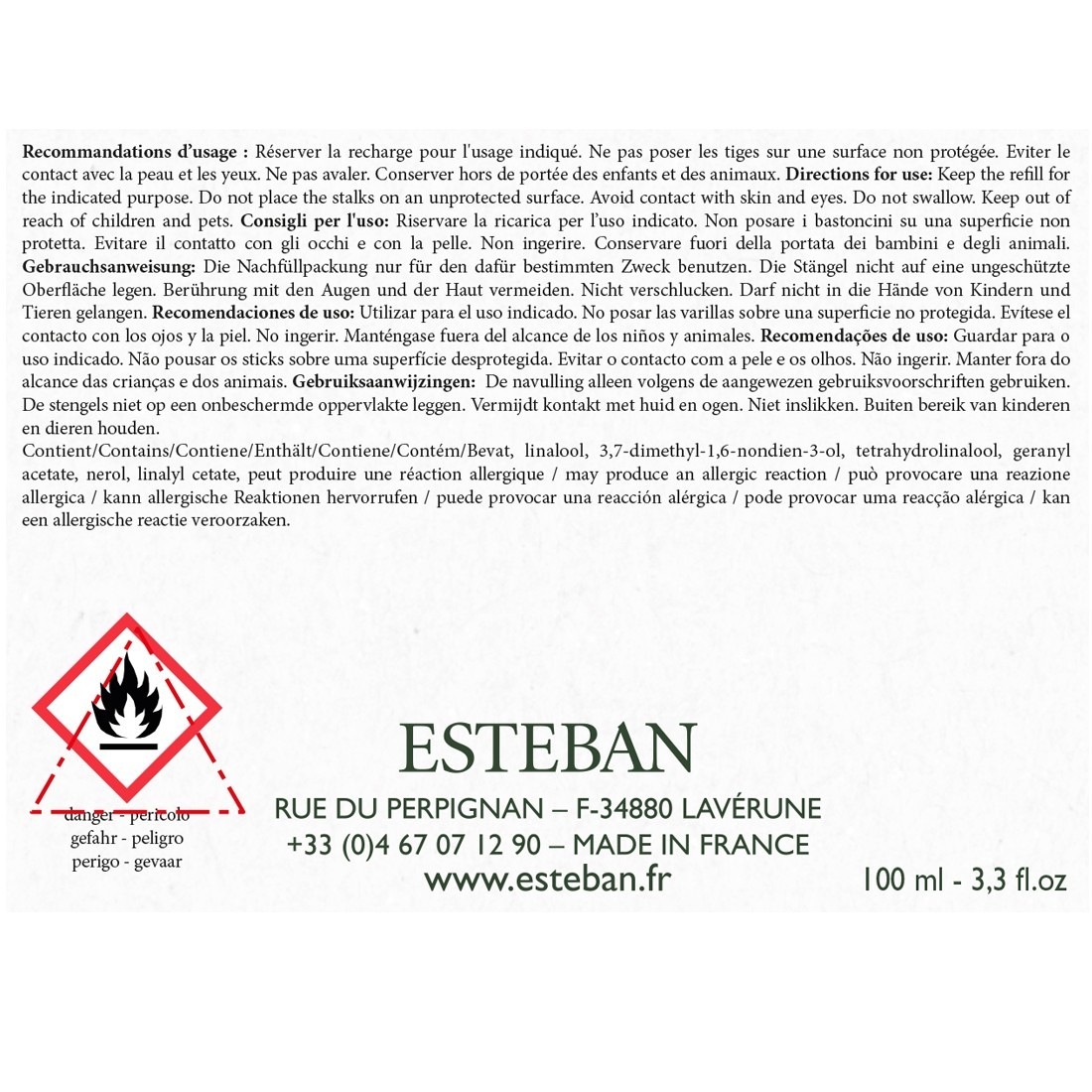 Esteban Fleurs d'oranger