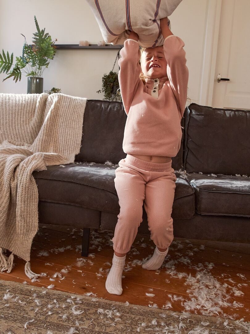 Fleece pyjamaset - 2-delig - ROZE