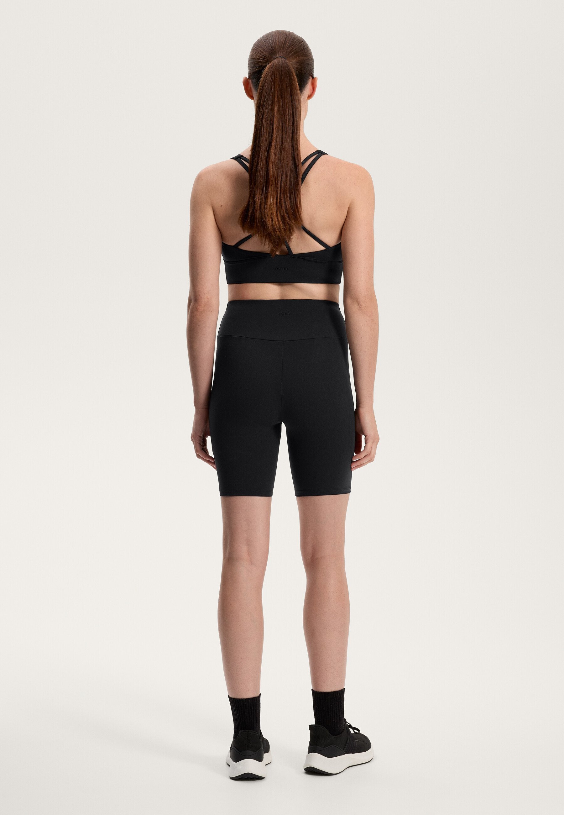 OYSHO COMFORTLUX HIGH-RISE BIKER - Leggings - zwart
