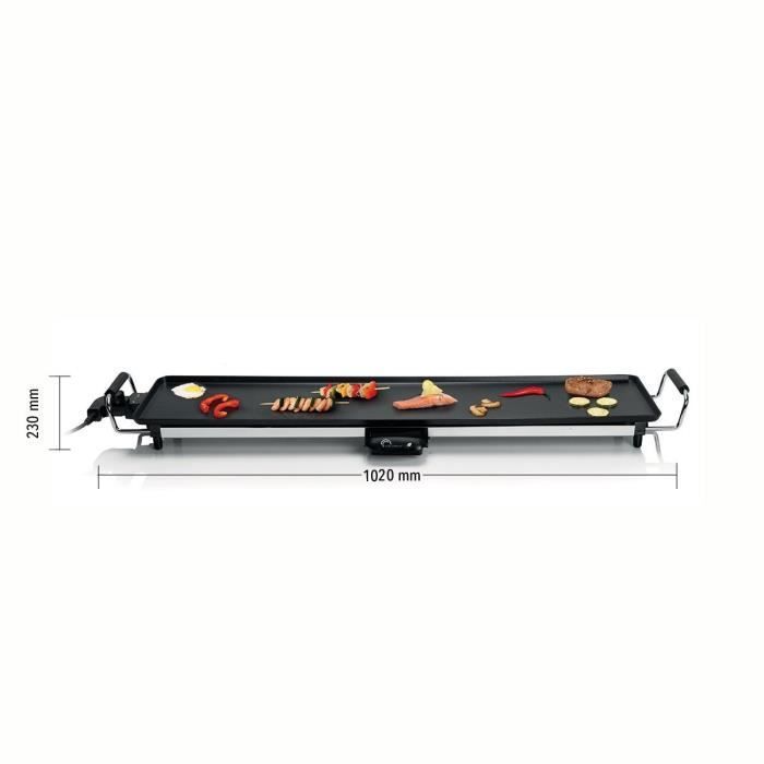 Chapa Elétrica LITTLE BALANCE - Happy Plancha 90 - Superfície de Cozimento XXL: 90x23cm - Até 240°C - 2000W