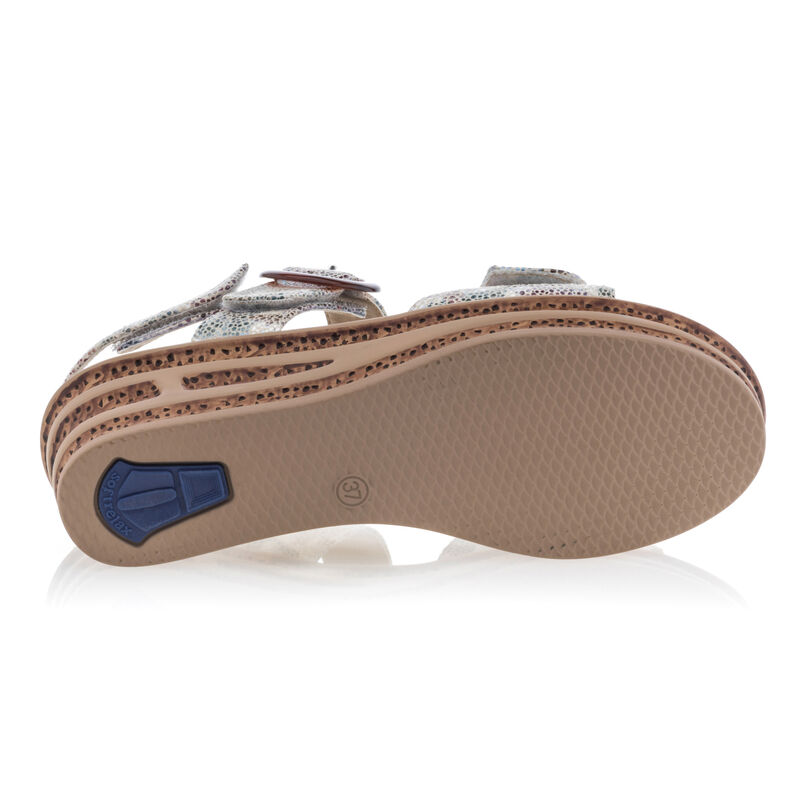 Mehrfarbige Damen-Sandalen / Zehenfreie Schuhe