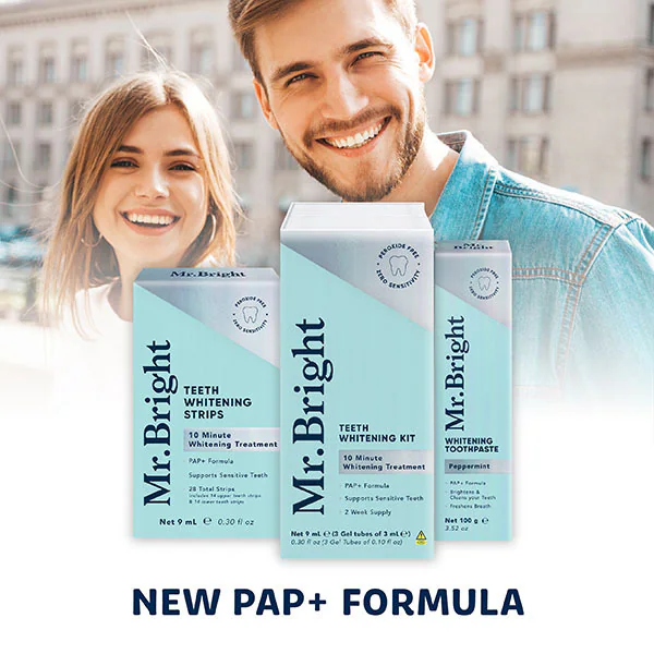 Pasta de dentes clareadora Mr. Bright Pap+ sabor menta, 100ml