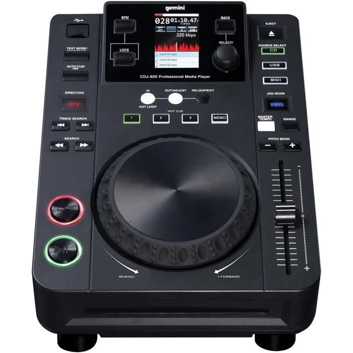 GEMINI MDJ-600 E Professional Media Player - USB and CD