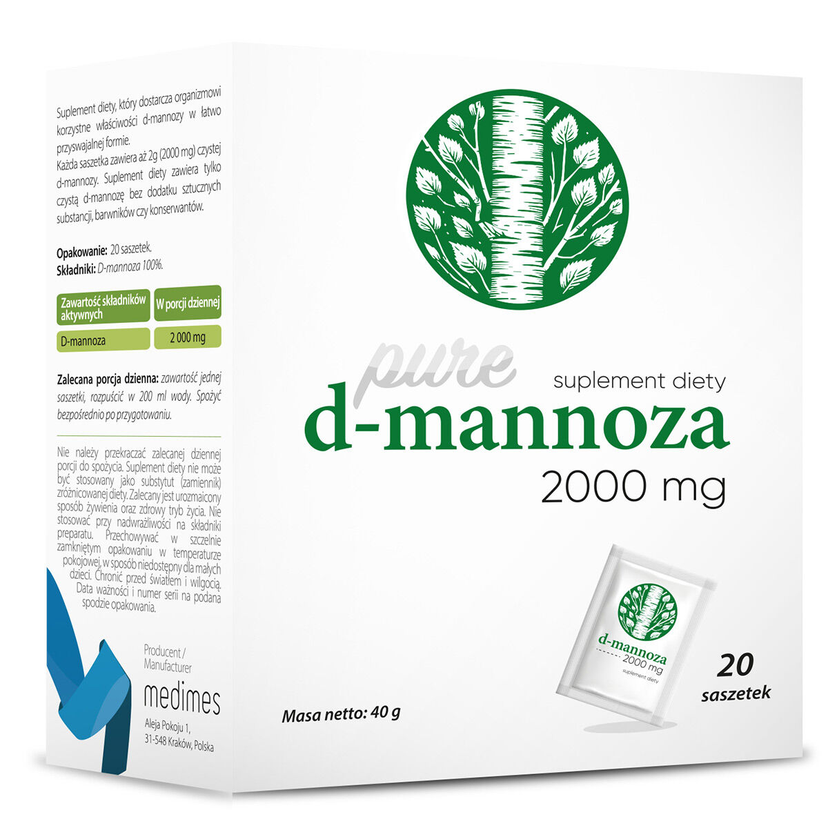 Mediciner D-mannoza
