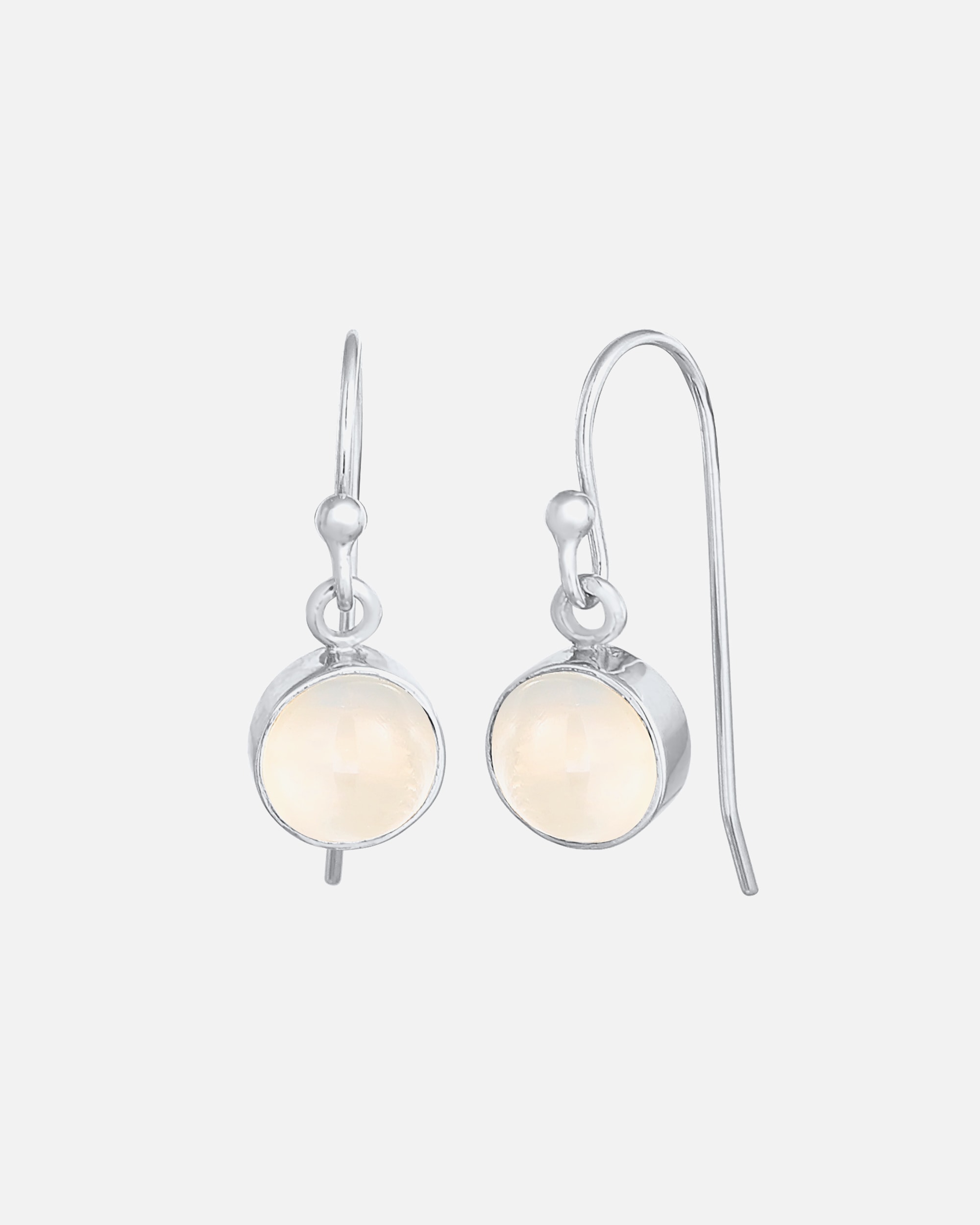 Elli Boucles d'oreilles pour femmes Tendance classique Blogger avec pierre de lune en argent sterling 925 plaqué or