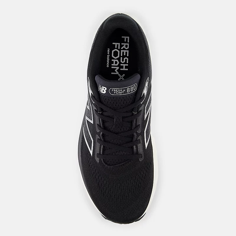 Fresh Foam X 880v14 für Herren – Schwarz mit Meersalz und Metallic-Silber