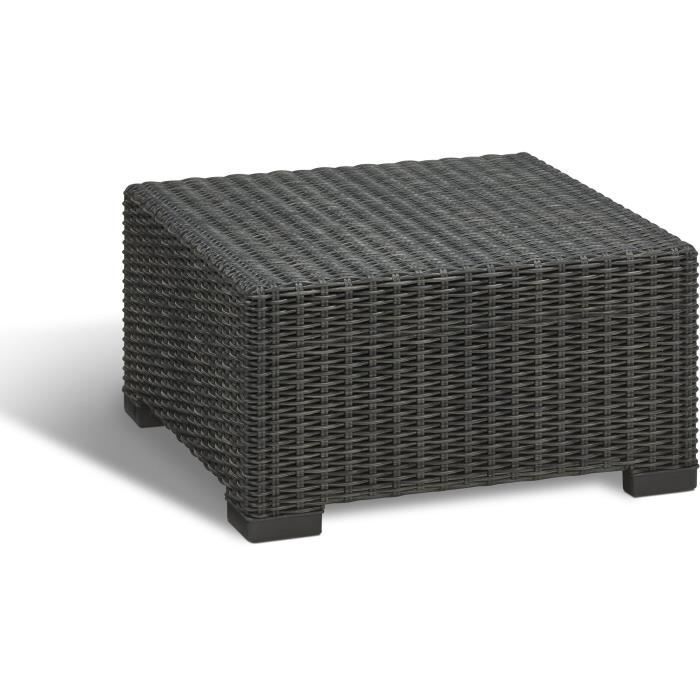 Set di mobili da giardino in resina effetto rattan intrecciato - Allibert di KETER - 5 posti - Moorea - Grigio grafite